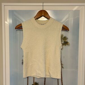 Madewell Cream Textured Tank Top
